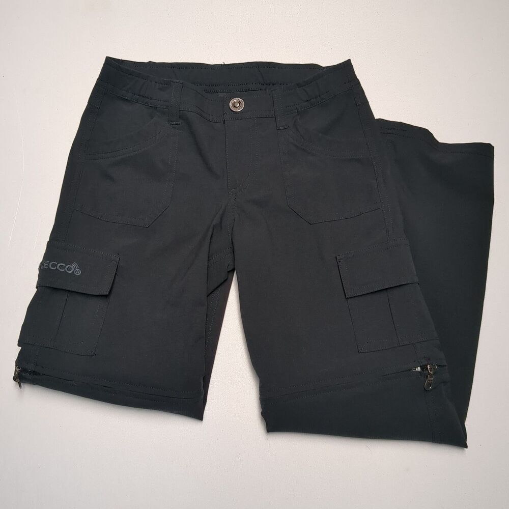 Kuhl Black Recco Convertible Hiking Pants - Boys Size Small 7/8